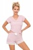 Donna Piżama Simply 1/2 Powder Pink